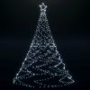 Christmas Tree with Metal Post 1400 LEDs Cold White 16.4'