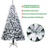 7ft Pvc Flocking Christmas Tree 1300 Branches Automatic Tree--YS