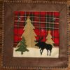 1Pcs Christmas Pillowcase Elk Tree Printing Decoration Square Pillow Cover Household Supplies for Sofa