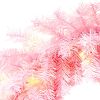 Pre-lit Artificial Christmas 2-Piece Set, 5FT Pink Christmas Tree with 6 feet Garland