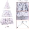 6 FT Premium Spruce Artificial Christmas Tree w/Metal Stand, White