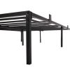 Queen Size Bed Frame Metal Heavy Duty Iron Beds Frames - black XH