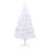 Artificial Christmas Tree with Thick Branches White 70.9" PVC