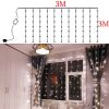 3M x 3M 300-LED White Light Romantic Christmas Wedding Outdoor Decoration Curtain String Lights (110V) RT