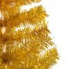 Artificial Christmas Tree with Stand Gold 59.8" PET