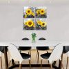 Wall Art Decor - 4 Panels Sunflower Canvas Wall Art Giclee Modern Home Decoration Watercolor Poster Canvas Picture for Living Room Ready to Hang