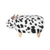 Animal storage stool for kids, ottoman bedroom furniture, cow style kids footstool