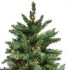 7.5ft Flocking Tied Light Christmas Tree--YS