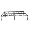 Queen Size Bed Frame Metal Heavy Duty Iron Beds Frames - black XH