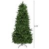 7.5ft Flocking Tied Light Christmas Tree--YS