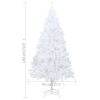 Artificial Christmas Tree with LEDs&Thick Branches White 70.9"