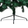 Artificial Half Christmas Tree with LEDs&Ball Set Green 70.9"