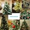 24Pcs/Box Christmas Glitter Ball Ornaments Xmas Tree Ball Hanging Party Decor US Random Color