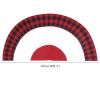 Free shipping Trustmade Plaid Christmas Tree Skirt 48 Inch Knitted Xmas Tree Mat for Home Party Christmas Holiday(Red Black Plaid