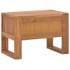 Bedside Cabinet 19.7"x11.8"x13.8" Solid Teak Wood