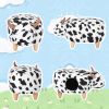 Animal storage stool for kids, ottoman bedroom furniture, cow style kids footstool