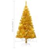 Artificial Christmas Tree with Stand Gold 59.8" PET