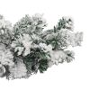 Christmas Garland with Flocked Snow Green 32.8' PVC