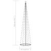 Christmas Cone Tree Warm White 136 LEDs Decoration 27.6"x94.5"