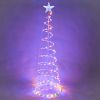 5 Ft Lighted Spiral Christmas Tree Light Multi Color 182 LED Outdoor Yard Decor