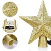 Christmas Tree Topper Golden Star pattern