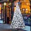 7ft Pvc Flocking Christmas Tree 1300 Branches Automatic Tree--YS