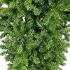 Upside Down Green Christmas Tree, with LED Warm White Lights, Reinforced Metal Base & Easy Assembly 6ft, w/1,000 Lush Branch Tips, 360 LED Lights