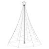 Christmas Tree with Metal Post 500 LEDs Warm White 9.8'