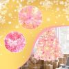 Pre-lit Artificial Christmas 2-Piece Set, 5FT Pink Christmas Tree with 6 feet Garland