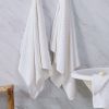 100% Cotton Soft Bath Towels Set | Quick Dry and Highly Absorbent, Textured Bath Towels 27" x 54" (4 Pack)