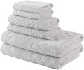 DIAOJIA Bath Towels Gray Towel Soft 6 Piece