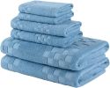 DIAOJIA Bath Towels Gray Towel Soft 6 Piece