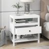 Modern Wooden Nightstand with Drawers Storage for Living Room/Bedroom