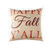 1Pcs Throw Pillow Covers Wear-resistant Dust-proof Linen Halloween Pumpkin Print Throw Cushion Home Office Hotel Decoration