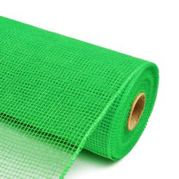 10" x 10 YDS Deco Poly Mesh Ribbon Christmas Halloween Holiday Decor Ribbon (Color: Green)