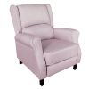 Classic Fabric Push back Recliner, Single Sofa Manual Recliner, with Padded Seat, Backrest, for Living Room, Bedroom