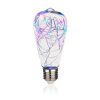 LED Globe Fairy Light Bulb,G80 E26 Warm White Edison Screw Night Lights, Flash Starry Decorative Copper Wire String Lights for Bedroom Living Room Fes