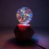 LED Globe Fairy Light Bulb,G80 E26 Warm White Edison Screw Night Lights, Flash Starry Decorative Copper Wire String Lights for Bedroom Living Room Fes