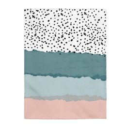 Abstract Lines Plush Throw Blanket - 3 sizes (size: 30" x 40")