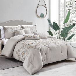 Brona 7PC COMFORTER SET (size: QUEEN)