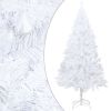 Artificial Christmas Tree with LEDs&Ball Set White 47.2" PVC