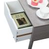 Nightstand, Modern End Table with Drawer, Wooden Side Table for Living Room and Bedroom, Home Furniture