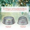 Galvanized Metal ChristmasTree Collar Skirt Ring Cover Decor