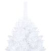 Artificial Christmas Tree with LEDs&Ball Set White 47.2" PVC