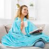 Fleece Throw Blanket Warm Soft Flannel Bed Cover Cuddly Cozy Sofa Travel Car Blanket Throw