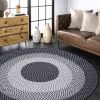 Area Rug Hand Woven Premium Cotton Material Eco Friendly Braid Craft Beautiful Carpet Non-Slip Durable Comfortable for Living Room Bedroom Home Decora