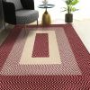 Area Rug Hand Woven Premium Cotton Material Eco Friendly Braid Craft Beautiful Carpet Non-Slip Durable Comfortable for Living Room Bedroom Home Decora