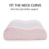 Contour Memory Foam Pillow Orthopaedic Head Neck Back Support Pillow with Cover, 1/2 Pack