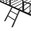 Metal House Bed Frame Twin Size with Slatted Support No Box Spring Needed