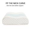 Contour Memory Foam Pillow Orthopaedic Head Neck Back Support Pillow with Cover, 1/2 Pack